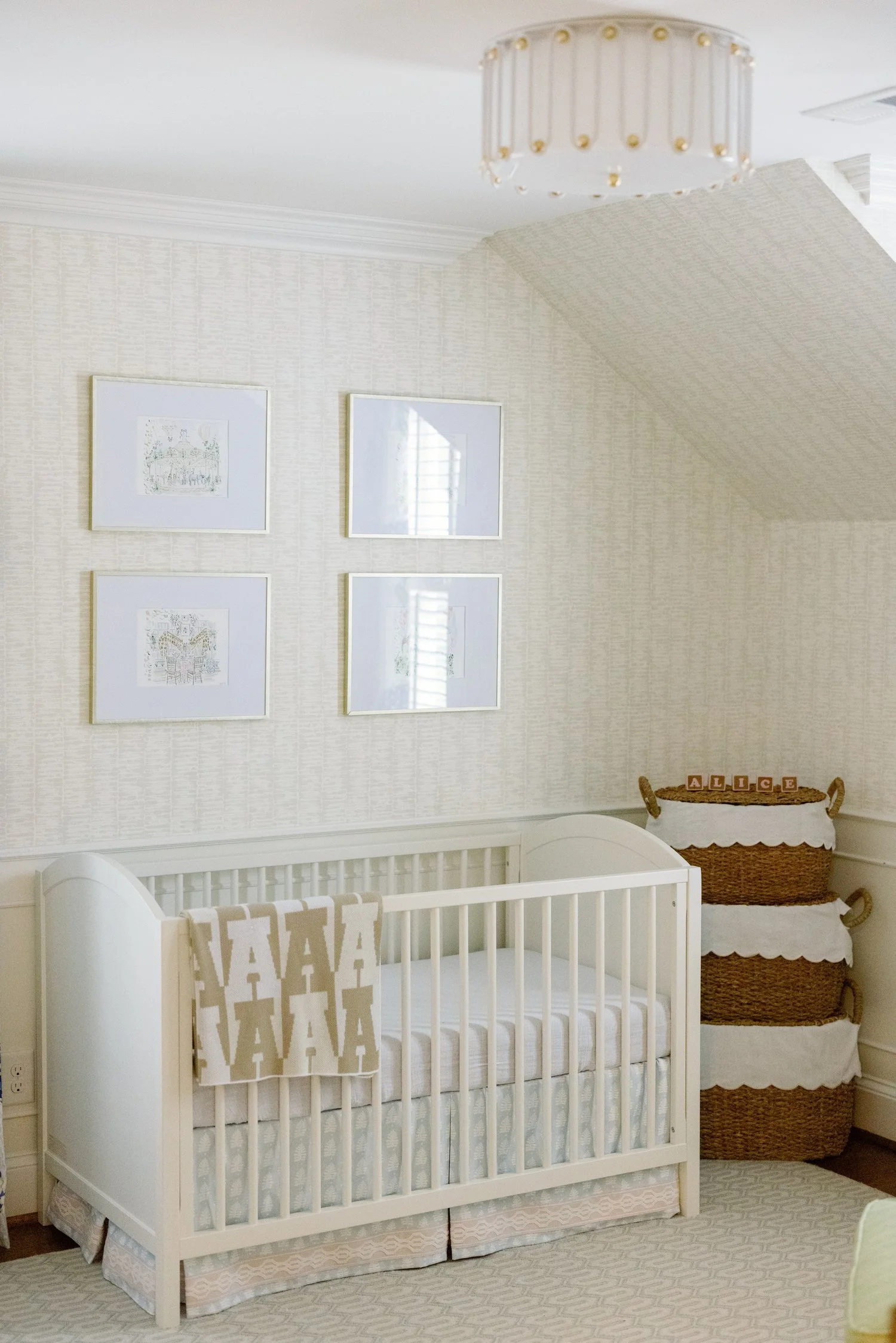 Cozy corner with vintage finds in a North Carolina home